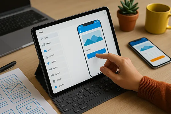 Visual app creation