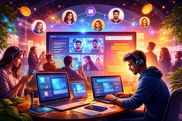 Réseau numérique connecté